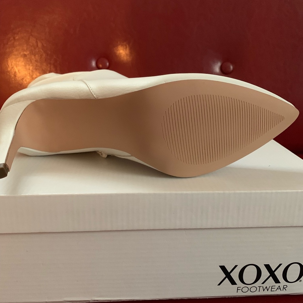 White XOXO Booties
